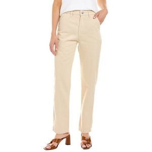 Alex Mill Thompson High Rise Straight Leg Jeans Cream Beige Size 4